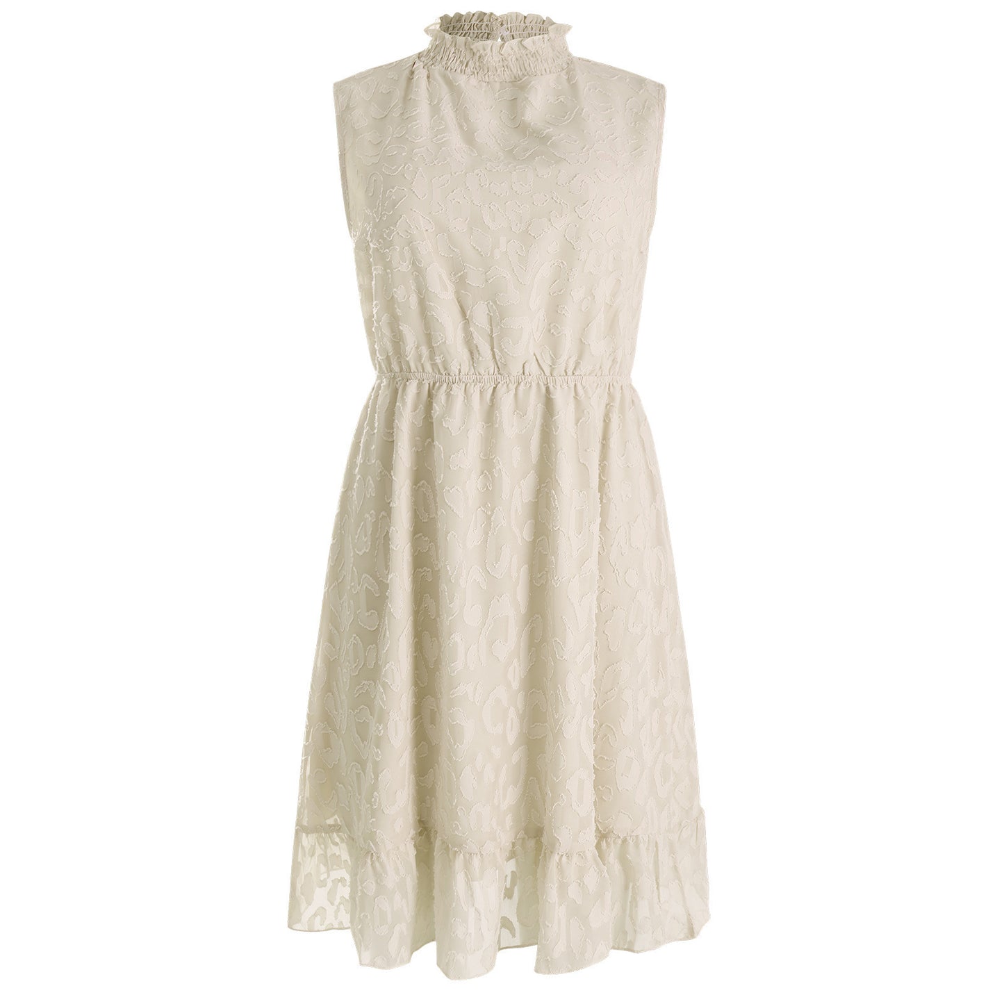 Women's Casual Chiffon Lace Jacquard Dress