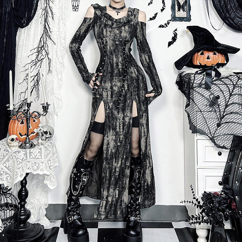Dark Temperament Personality Slim Fit Dress