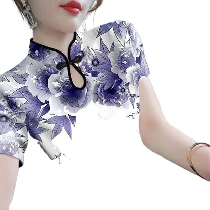 Retro Cheongsam Shirt Women's Summer