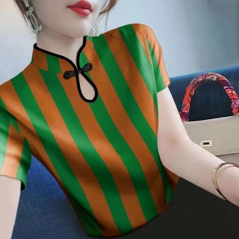 Retro Cheongsam Shirt Women's Summer