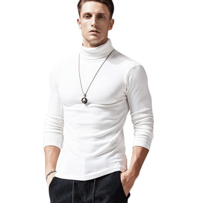 Turtleneck Men's European And American Long Sleeve T-Shirt